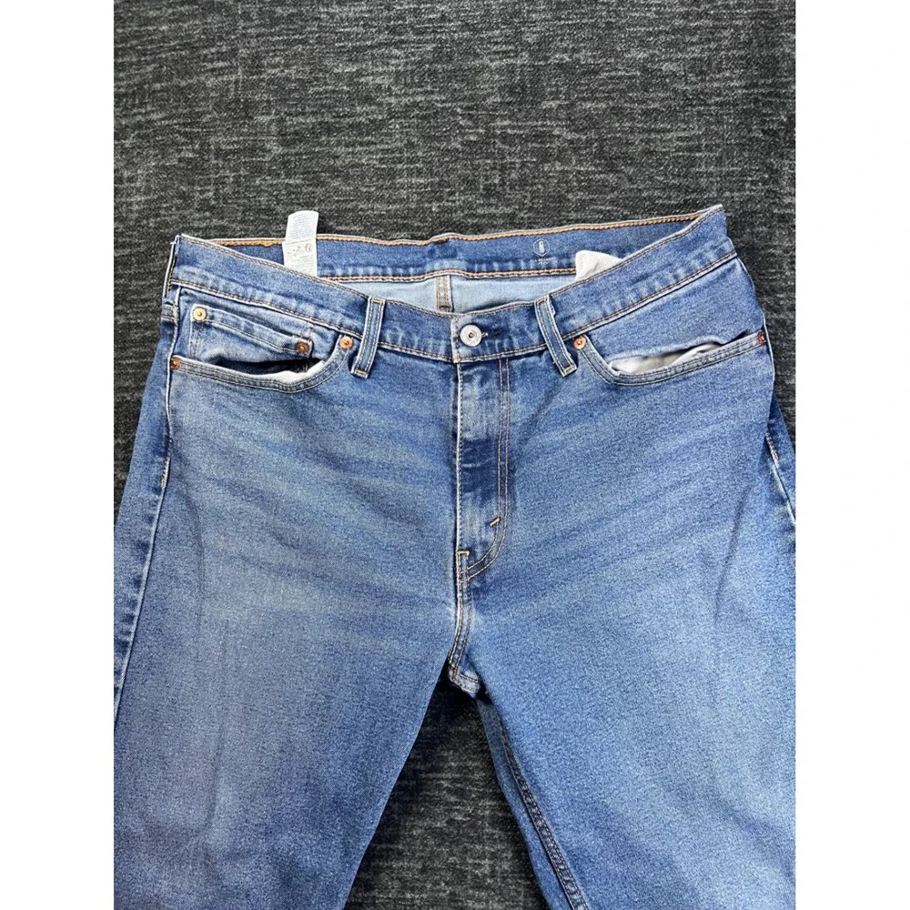 Levi's 511 Slim Fit Jeans Mens 36x34 Blue Medium Wash Denim Stretch 5-Pocket